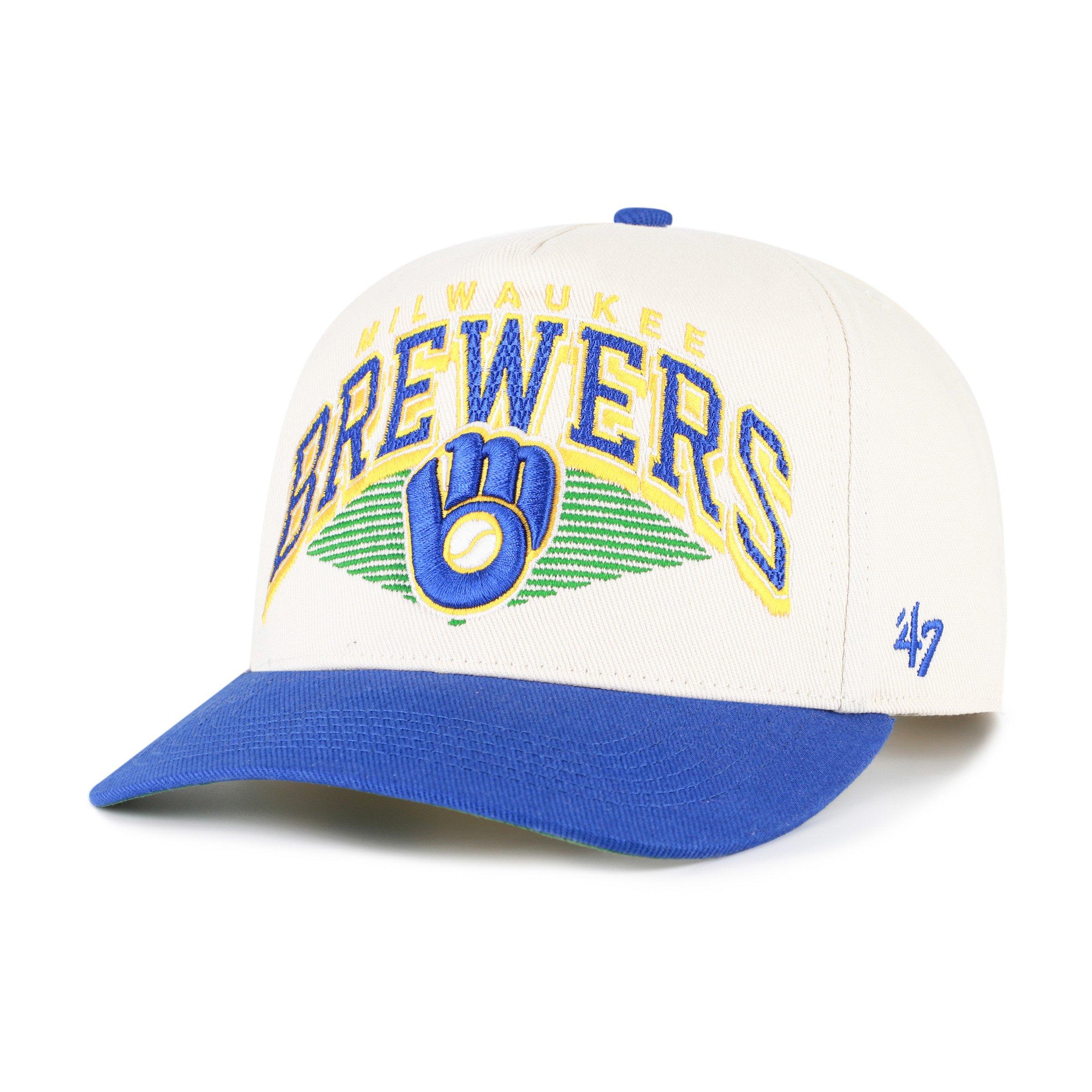 47 Milwaukee Brewers Cooperstown Pomona Hitch Snapback Hat - Natural